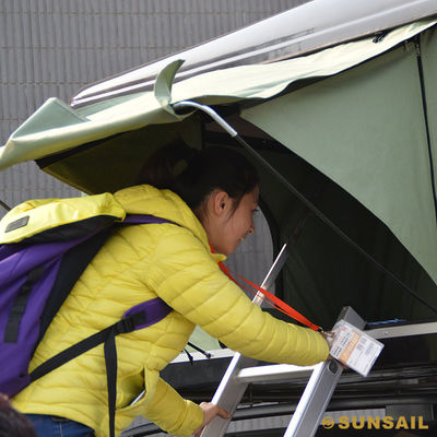 Tenda di tetto di auto a tela solare a strato singolo per divertimenti all'aria aperta