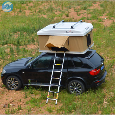 130x216x100cm Off Road Auto Roof Top Tent con Beige Annex Room e Hard Shell Design