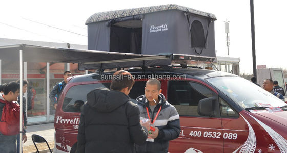 Tenda di copertura automatica in fibra di vetro per auto per campeggio impermeabile