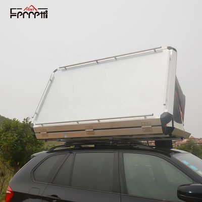 Top Rack Pure Aluminum Air Spring Frame Folding Roof Tent per auto 4x4 Grigio Una camera da letto