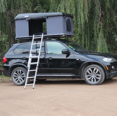 Tenda di tetto grigio per auto per veicoli Diy 4 persone Campeggio Area 2,4 metri quadrati