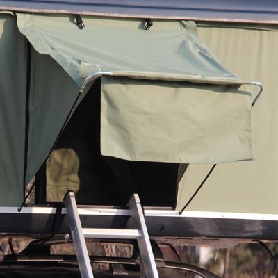 Tende quadri-stagionali 2024 auto di seconda mano tetto Tende in FRP Shell Nero e tessuto verde