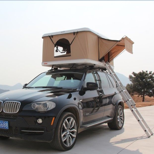 Stati Uniti UE Giappone e Corea Fibra di vetro Hard Shell Auto Roof Top Tent per Camping Adventure Kings