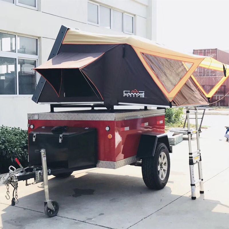 Tenda di tetto grigio per auto per veicoli Diy 4 persone Campeggio Area 2,4 metri quadrati